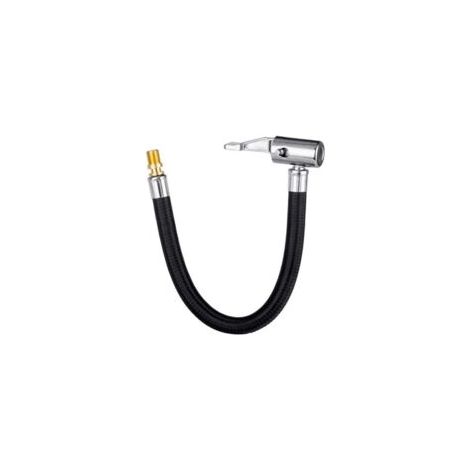 Tubo di prolunga per pompa per pneumatici - con tubo in gomma e valvola standard - adatto per biciclette, motociclette e auto - 1 pezzo, 200 mm - Crezuo