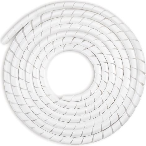 2 Pack Gaine Spirale 4mm Et 6mm Tube Protection Câble PE Flexible Pour Maison Bureau