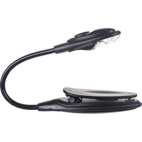 style Lumire Lecture Livre Nocturne, Lampe De Lecture Led Avec Corps Flexible Et Pratique Pince (1/4)