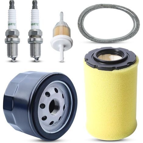 Filtro aria MIU14395 per tosaerba John Deere D100 D105 D125 D130 D140 D110 E140 E130 E100 E120 LA145 LA135 Z255 Z235 X330 con candela (1/4)
