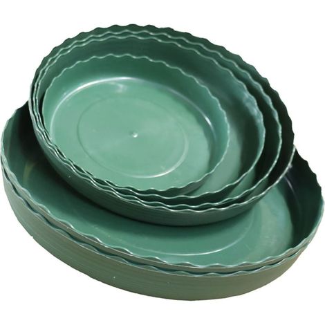 Multifunktionaler runder PP-Blumentopf, 7,6 Liter, für Sämlinge und Jungpflanzen, mit perforiertem Untersetzer. Maße: 23 x 22 x 19 cm. (1/5)