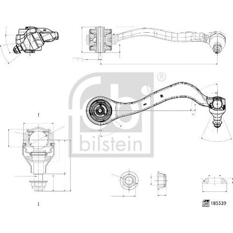 Bras de liaison, suspension de roue FEBI BILSTEIN 185539 BMW 31 10 6 894 662 (1/2)