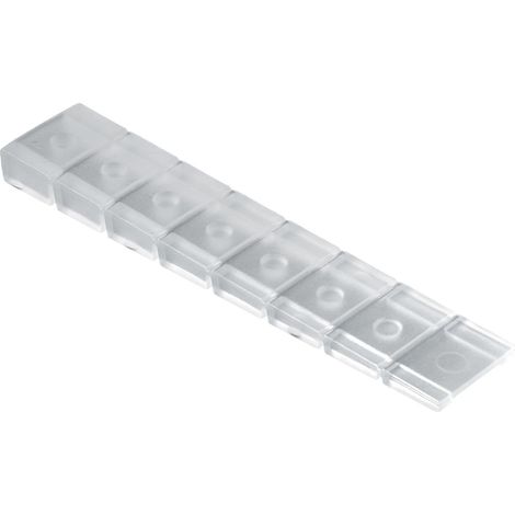 Hettich Unterlegkeil zum Abknipsen 8,0 x 20 x 100 transparent - 8 Stück Türstopper