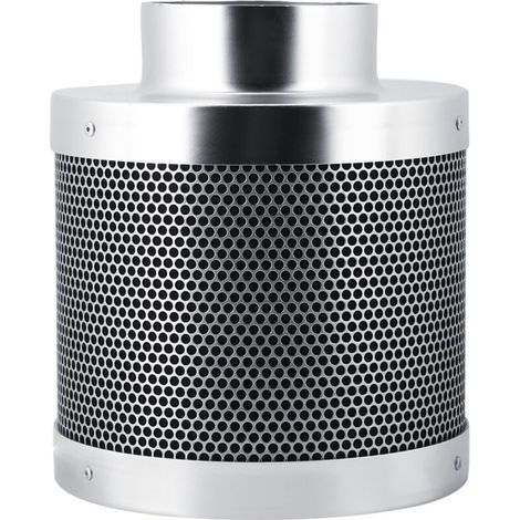 Filtre à Charbon Actif Anti-Odeurs en Acier Inoxydable, 4 Pouces 200 mm Filtre à Air d'échappement pour Culture Plantes Hydroponique, pour Éliminer La Poussière dans L'Air (1/4)
