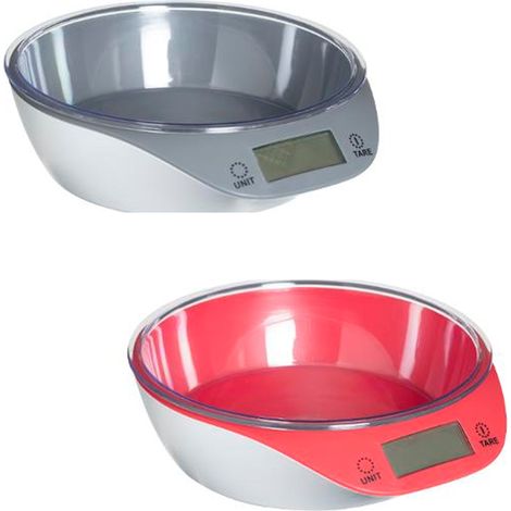 Balanza de cocina con cuenco, cuenco gris (1/3)