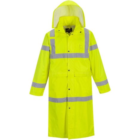 Impermeabile Portwest 122 cm ad alta visibilità Giallo L (1/2)