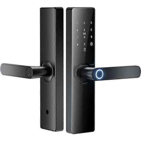 Serrure de porte électronique intelligente WiFi Z17 à mot de passe et empreinte digitale (14,7 cm) (1/4)