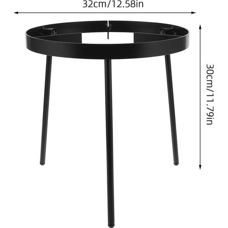 Trépied de camping en fonte Preto 25 cm pour la cuisine au feu de camp, support multifonctionnel robuste