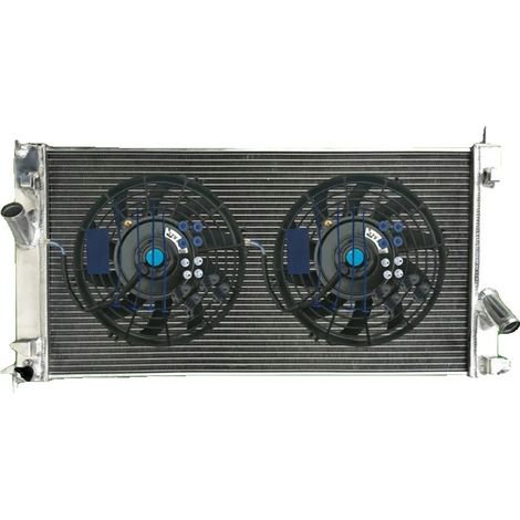 Radiador de aluminio, compatible con Ford Focus: RS305/RS350/ST225 (2005-2011), Volvo S40/S50 2.5L (2004-2011), diseñado para una refrigeración óptima, fácil instalación. (1/5)