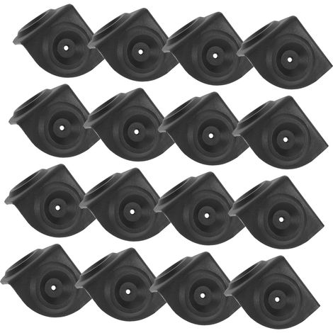 16 protège-coins décoratifs, plastique, noir, enveloppant (1/5)