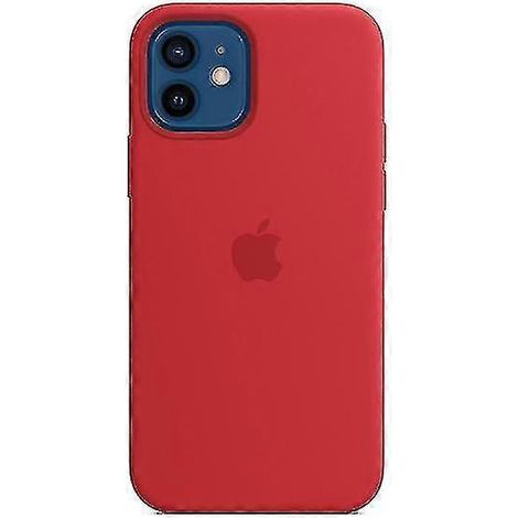 Coque en silicone rouge compatible avec iPhone 12 et 12 Pro (1/2)