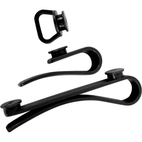 Lot de 3 crochets de fixation pour sac de plage (tailles S, M et L) - Support pour porte-clés, lunettes de soleil, serviette, portefeuille, écouteurs (noir) (1/5)