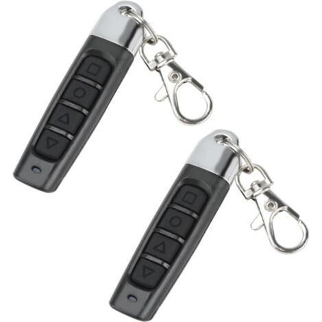 Pièces Telecommande Universelle Portail 433 MHz, Télécommande Porte de Garage Universelle avec 4 boutons et Fréquence Fixe, Duplicateur de Telecommande Portail Sans Fil pour Portes de Garage (1/5)