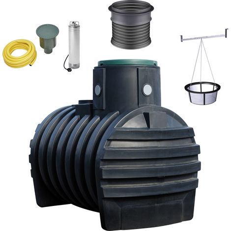 4rain MONO Erdtank-Komplettset 3000 Liter inkl. Filterpaket, Teleskop-Domschacht und Garten-Comfort (1/5)