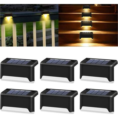 Solarlampe - Set von 6 - Warmweiße LED - Wasserdicht IP65 - Für den Außenbereich