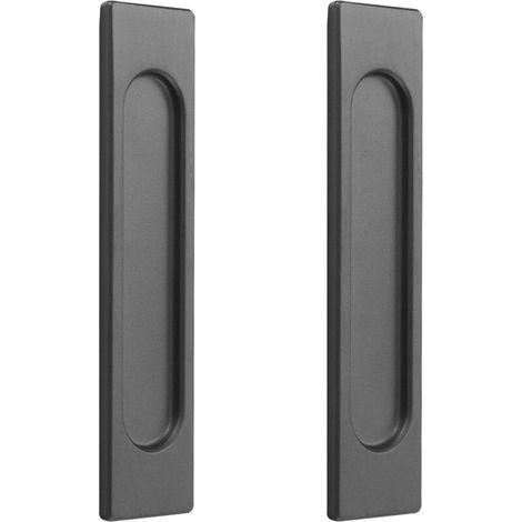 2pcs poignée de porte,alliage d'aluminium,gris,angle droit,auto-adhésive,sans perçage,coulissante,armoire,fenêtre (1/5)
