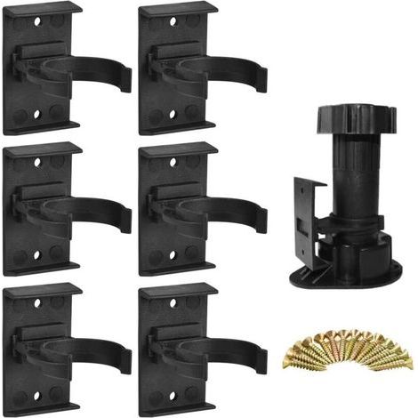 20 PCS Clip de Fixation Pied Meuble 28 mm à 32 mm Clip de Plinthe Cuisine Clip pour Plinthe a Visser Clip de Planche de Coup de Pied Clip de Fixation pour Plinthe Cuisine avec 40 Vis (1/4)