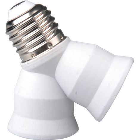 ADATTATORE PORTALAMPADA E27 DOPPIO