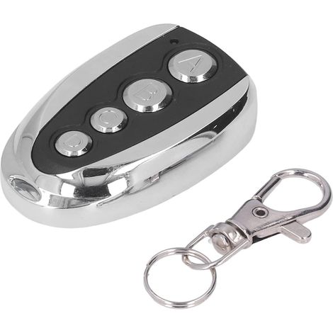 Télécommande de Porte de Garage 433MHz, 4 Boutons, Alliage Aluminium, Haute Sensibilité, Compatible Système de Sécurité Domestique (1/5)