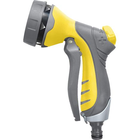 Pistolet d'Arrosage Multi Jets avec Débit Réglable, Filtre à Eau et 7 Modes de Jet Idéal pour un Arrosage Précis et Varié, avec Fonction Blocage Jet