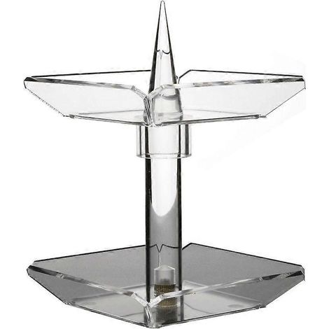 Organisateur de bijoux pratique à deux niveaux avec base rotative et grande capacité