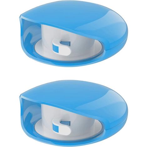 Organisateur de câbles rétractables automatiques pour écouteurs et câbles de données USB - Bleu (1/5)