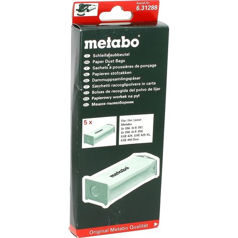 Staubbeutel pro 5 Stück für Metabo-Schleifmaschine