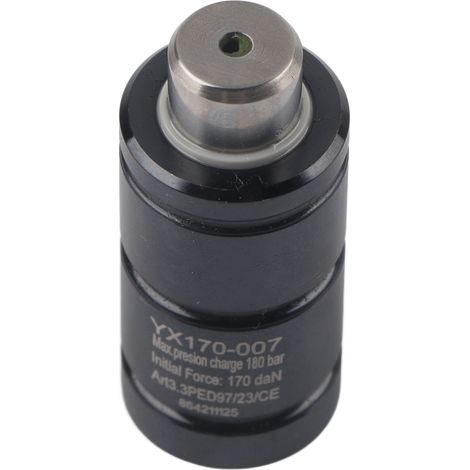 Ressort à gaz azote X170 mini cylindre alliage pour pièces d'emboutissage avec valve de gonflage 2800NX170-007
