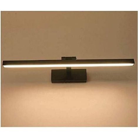 Lampe pour Miroir de Salle de Bain LED 9W/40cm - Applique Réglable Angle - AC85-265V - (Noir/Blanc Chaud)