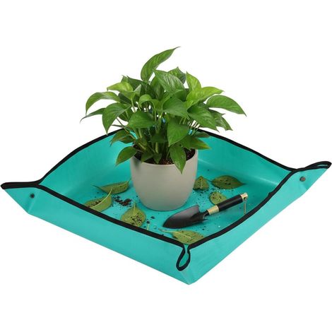 Tapis de rempotage de plantes pour plantes, outils à main de jardinage pour jardiniers, polyéthylène, 68 x 68 cm (1/5)
