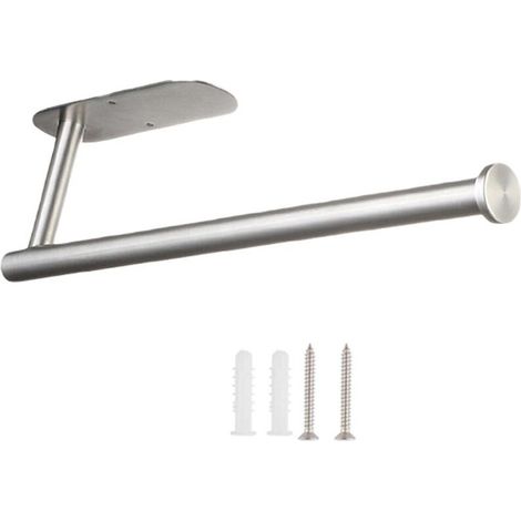 Mountable Paper Towel Holder, 13.25", Stainless Steel, Silver (1/5)