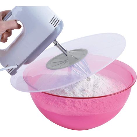 ORION GROUP Coperchio paraspruzzi  paraspruzzi per mixer  Ciotola di miscelazione  Impedisce fastidiosi schizzi dell'impasto durante la miscelazione (1/3)