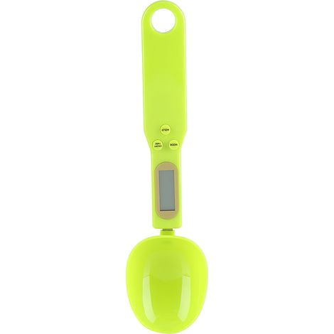 Tragbare digitale Küchenwaage 500 g/0,1 g mit Messlöffeln, LCD-Display, grün, Genauigkeit 0,1 g (1/5)