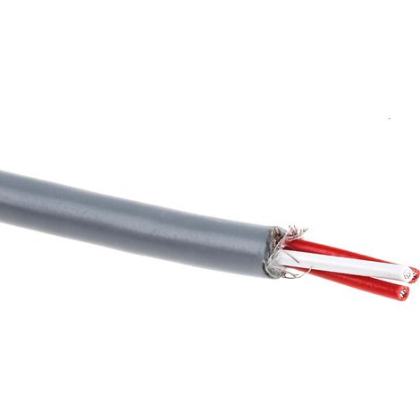 Cordons prolongateurs et thermocouples type RTD RS PRO, 25m, Blindé, temp. max. +80°C, gaine PVC ( Prix pour Bobine de 25 Mètres ) (1/2)