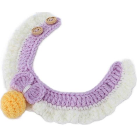 Collier décoratif pour canard, poule, oie ou autre animal de compagnie - Accessoires pour volailles - Rose violet XS (1/3)