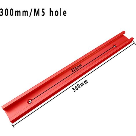 Modification DIY d'un rail de guidage de type 30 pour scie circulaire électrique, poignée de poussée, limiteur de barre de guidage, établi inversé, alliage d'aluminium, rouge 30 mm.