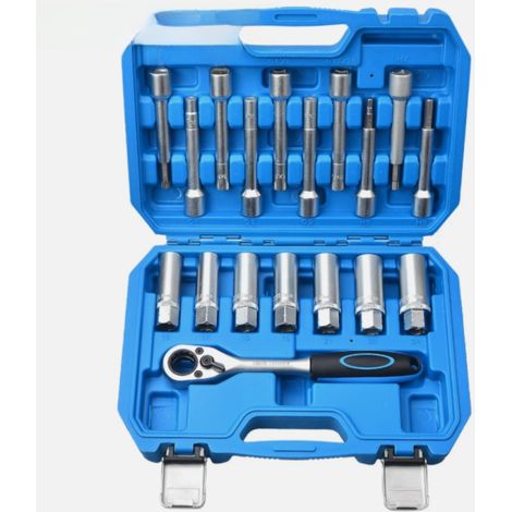1 Kit outils ressorts amortisseur, douille 1/2", acier chrome-vanadium, pour VW et BMW, entretien suspension (1/5)