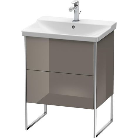 Meuble sous-vasque XSQUARE 805x610x473mm flanelle gris brillant
