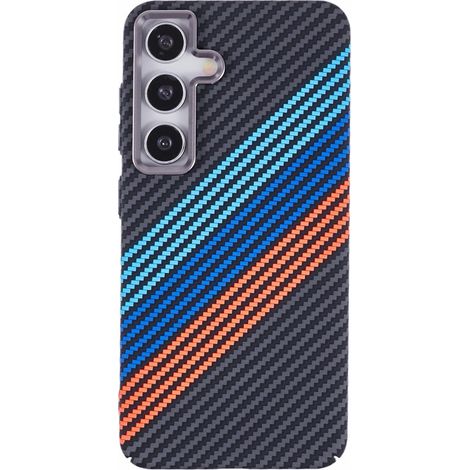 Funda para Samsung Galaxy S25+ Plus, fibra de carbono MagSafe, azul marino (1/5)