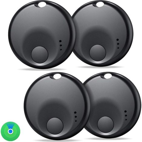 Lotto di 4 Smart tag,Smart Tag Plotter,Localizzazione Di Oggetti, Bluetooth,Batteria Sostituibile,ed è Compatibile con Apple Trova il Mio(Solo iOS) per i bagagli, Valigie,Portafogli,Chiavi (1/5)