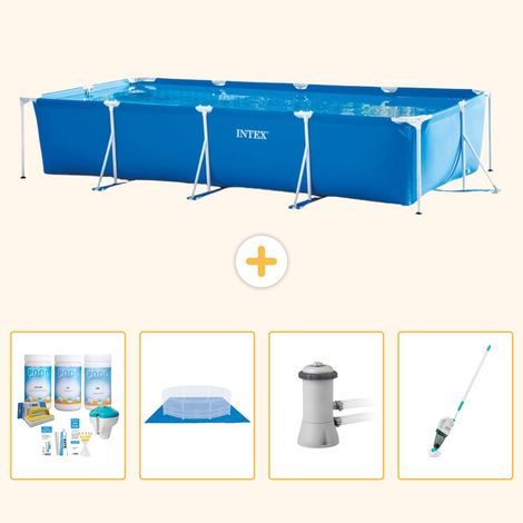 Intex Piscine Tubulaire Rectangulaire - 450x220x84 cm - 5-pièces S20849 (1/3)