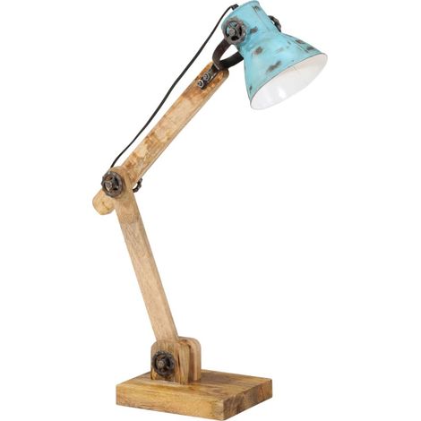 Lampe de bureau 25 W bleu délavé 23x18x96 cm E27 (1/5)