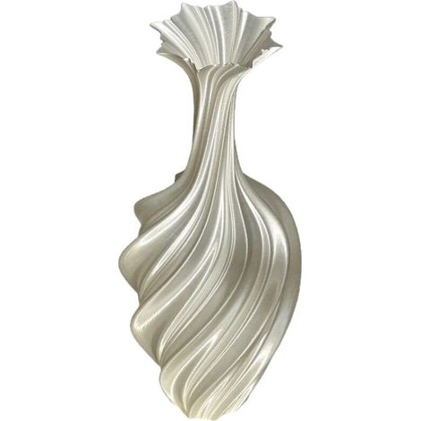 Vase minimaliste, créatif, en plastique blanc (1/5)