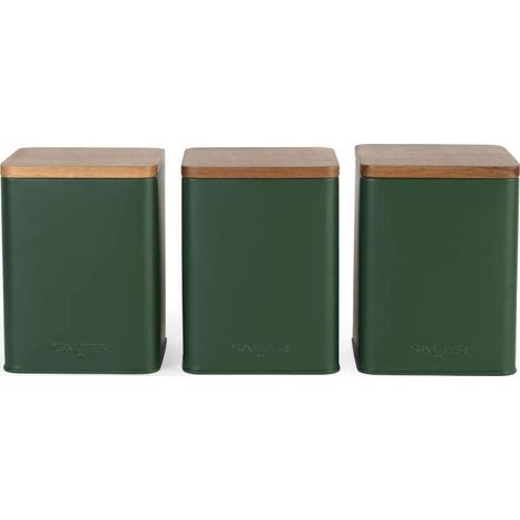 Juego de 3 recipientes Salter BW12898G Toronto, color verde (1/3)