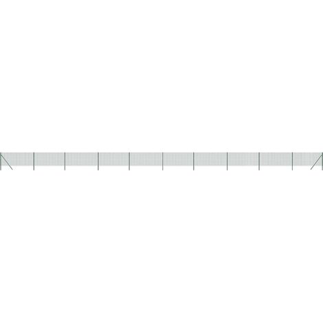 Maison Exclusive - Maschendrahtzaun Grün 0,8x25 m Verzinkter Stah