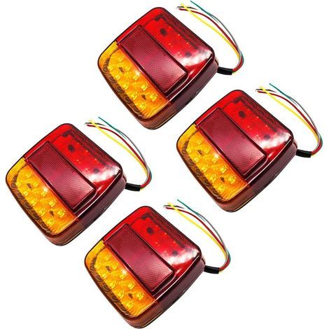 Feu arrière de caravane, camion remorque 12V Feu arrière de feu arrière arrière Caravan 26 LED pour camion, remorque, camion, fourgon utilitaire (1/5)