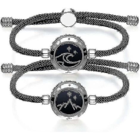 Vernetztes Armband für Paare in Fernbeziehungen, Bluetooth-kompatibel ---