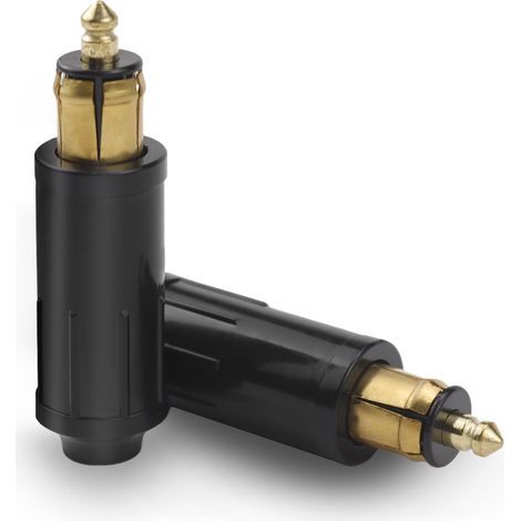 Prise allume-cigare DIN 12V – Lot de 2 – Cuivre pur pour excellente conductivité – Compatible avec réfrigérateur et enregistreur de conduite (1/5)