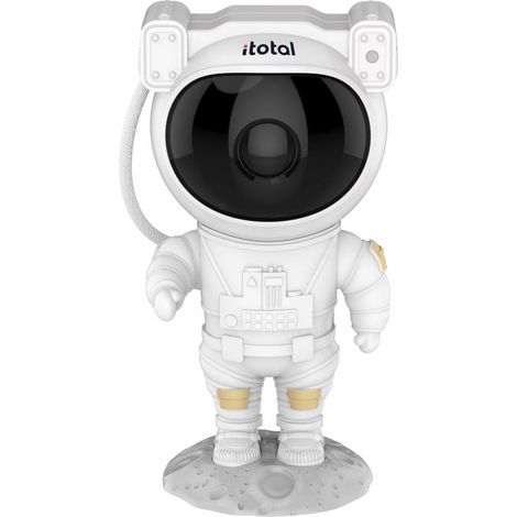 iTotal Projecteur lumineux astronaute noir 11.3 cm