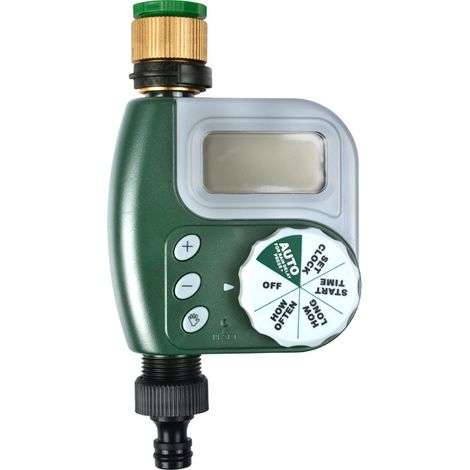 Contrôleur d’irrigation avec électrovanne – Programmable – Pour jardin extérieur (1/4)